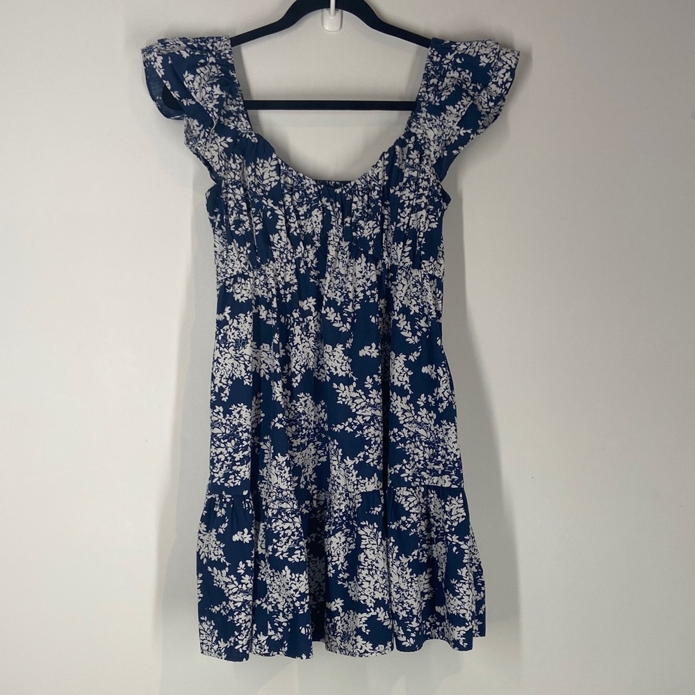 Abercrombie & Fitch Blue and White Floral Mini Dress